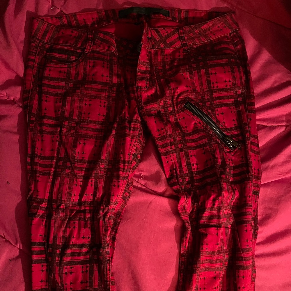 Lip Service Red Plaid Pants (Rare)